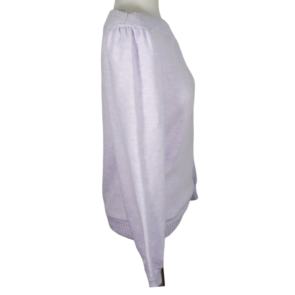 VARIETY Purple Boatneck Embroidered Sweater sizeM - Picture 8 of 13